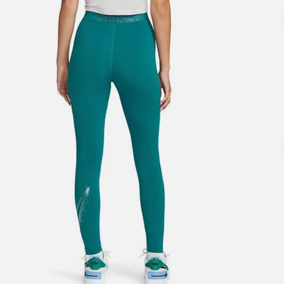 NWT NIKE  Stardust High-Rise Leggings | Green 1X - Picture 3 of 9